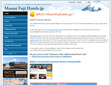 Tablet Screenshot of mountfujihotels.jp